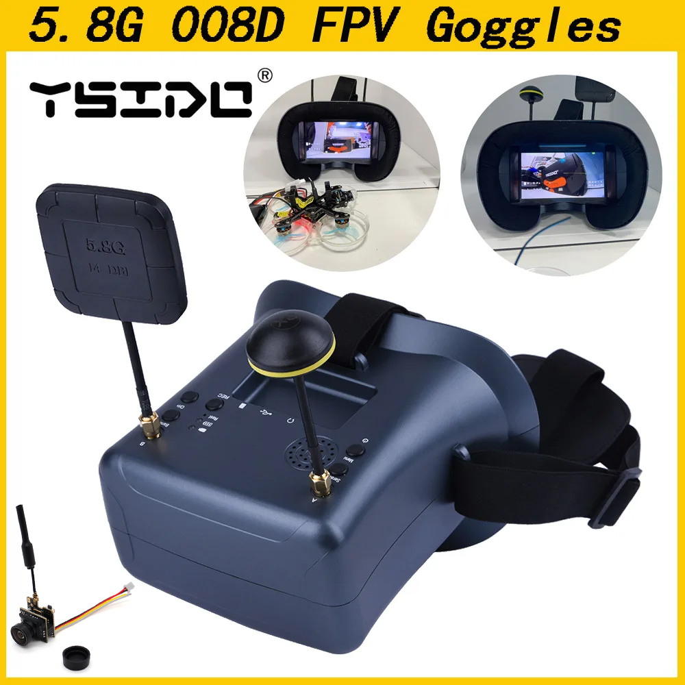 008D 5.8G 40CH 4.3 بوصة 800*48 - مراجعة Skyzone Sky04O Pro Fpv Goggles وسعره
